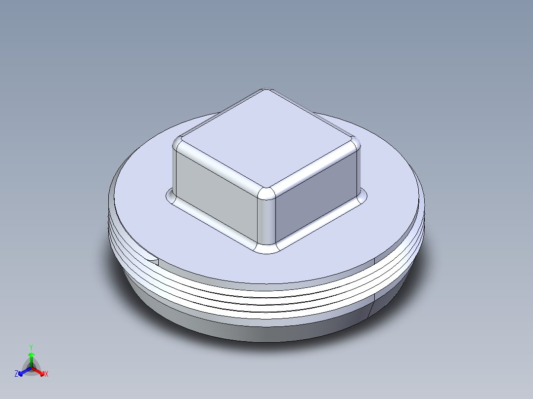 船舶管路系统S24B_SeaDrainPLUS_CleanPlug-MPT_37E177004_4in Sea Drain Plus - Plug - MPT正等轴测图