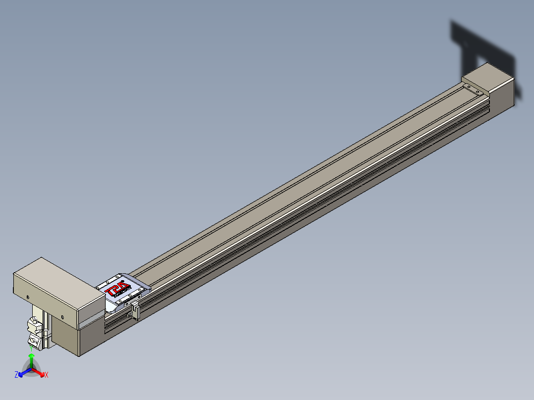 同步带全封闭直线模组TPA-HCB-65S-90-L750-ML-C-P10-N3主视图