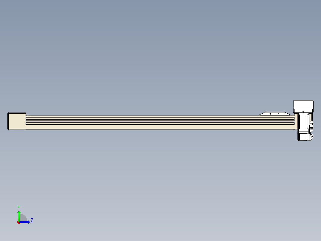 同步带全封闭直线模组TPA-HCB-65S-90-L750-ML-C-P10-N3左视图