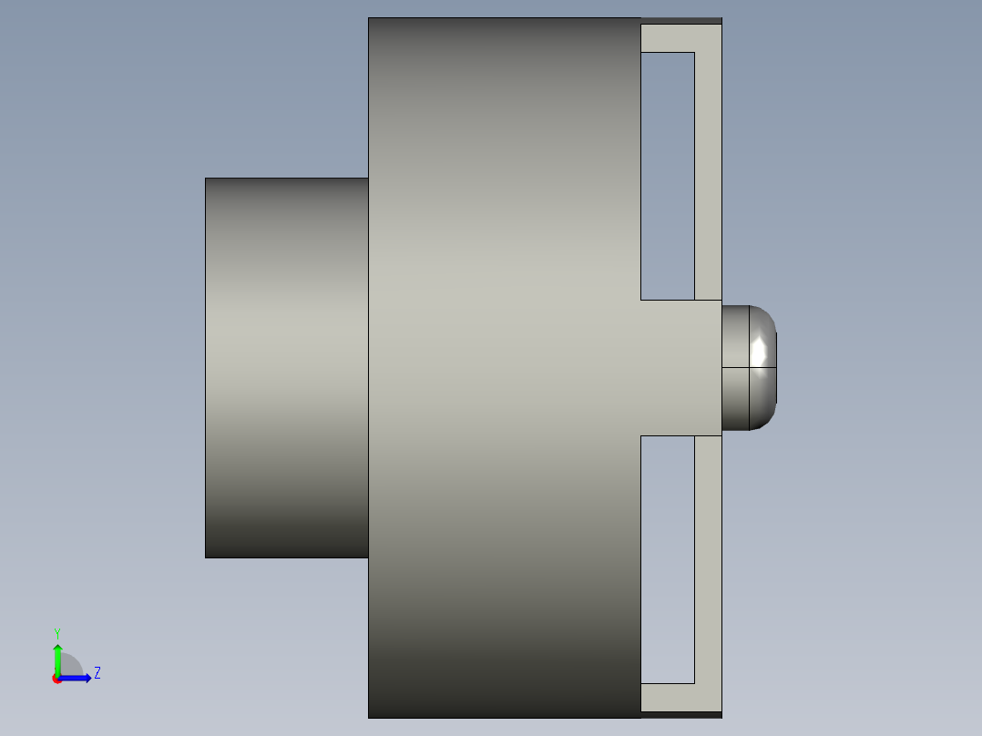 陆空两用侦查探测车左视图