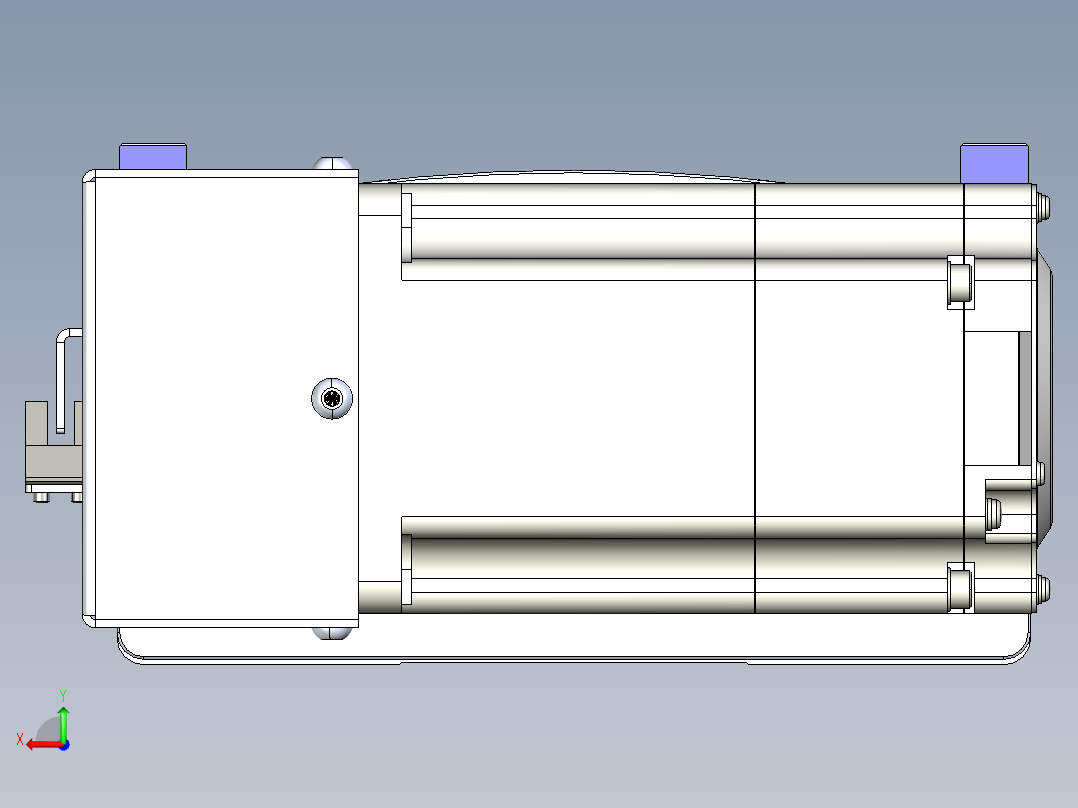 同步带滑台-半封闭B17H-L50-S1100-R-P75-D3后视图
