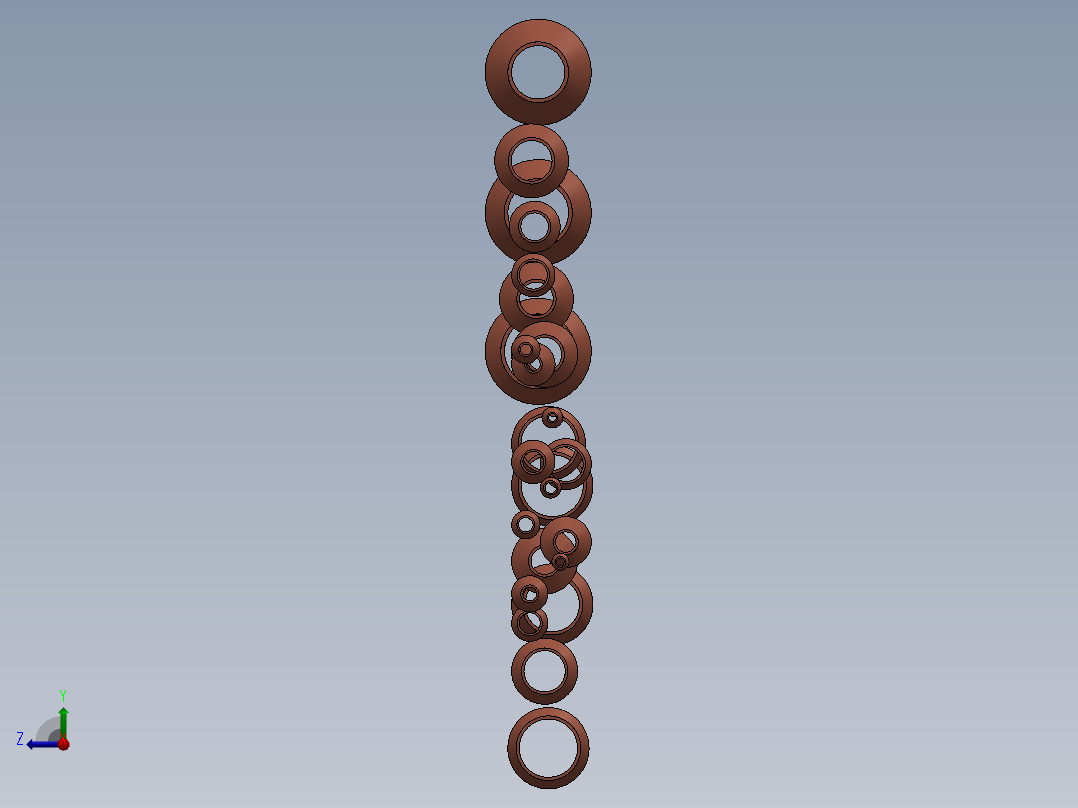 带设计表的同心异径管右视图