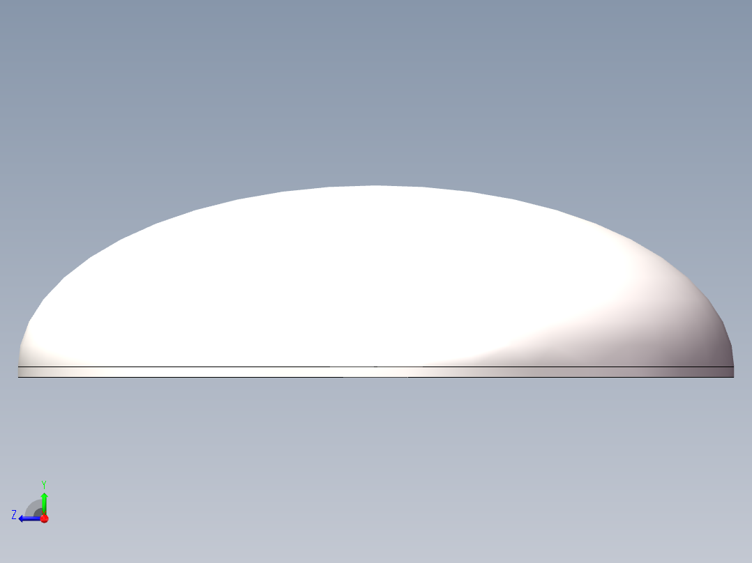 EHA椭圆形封头DN1600右视图