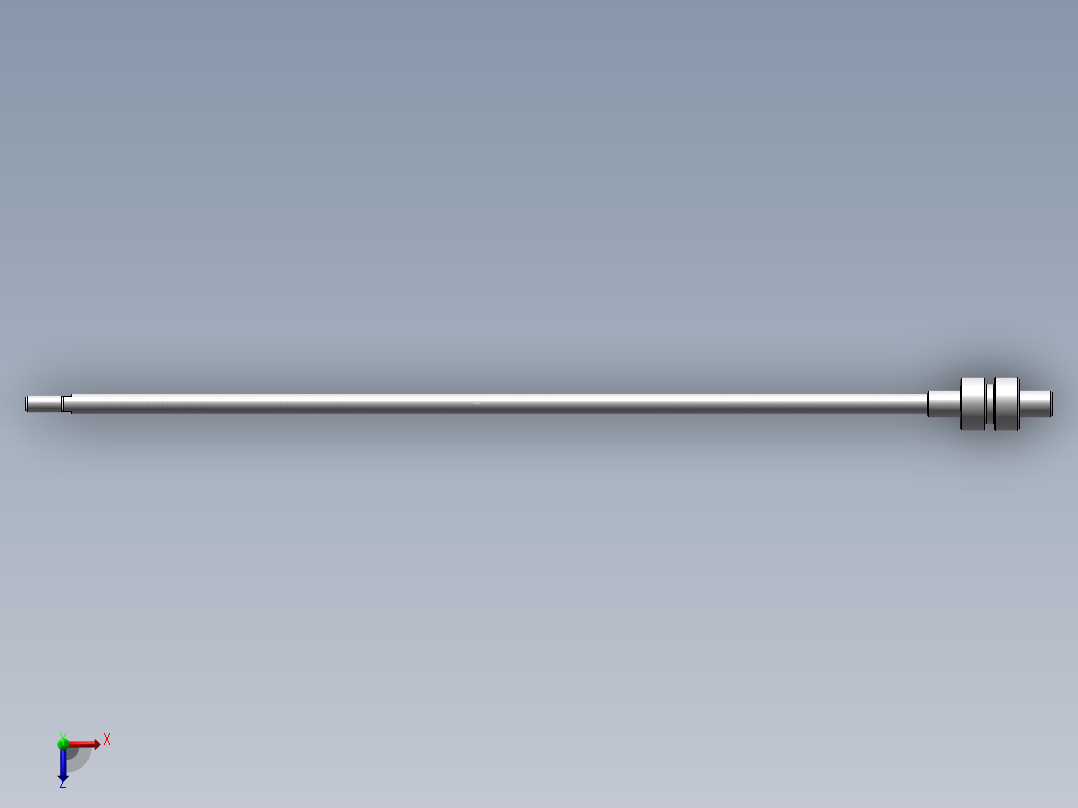 SMC手臂伸缩气缸32-500俯视图