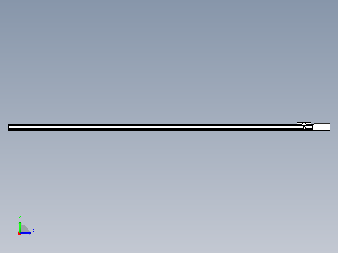 同步带全封闭直线模组TPA-HCB-105D-90-L2650-ML-Y-P20-N3左视图