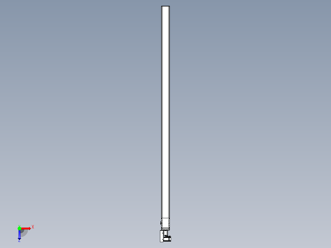 同步带全封闭直线模组TPA-HCB-105D-90-L2650-ML-Y-P20-N3俯视图