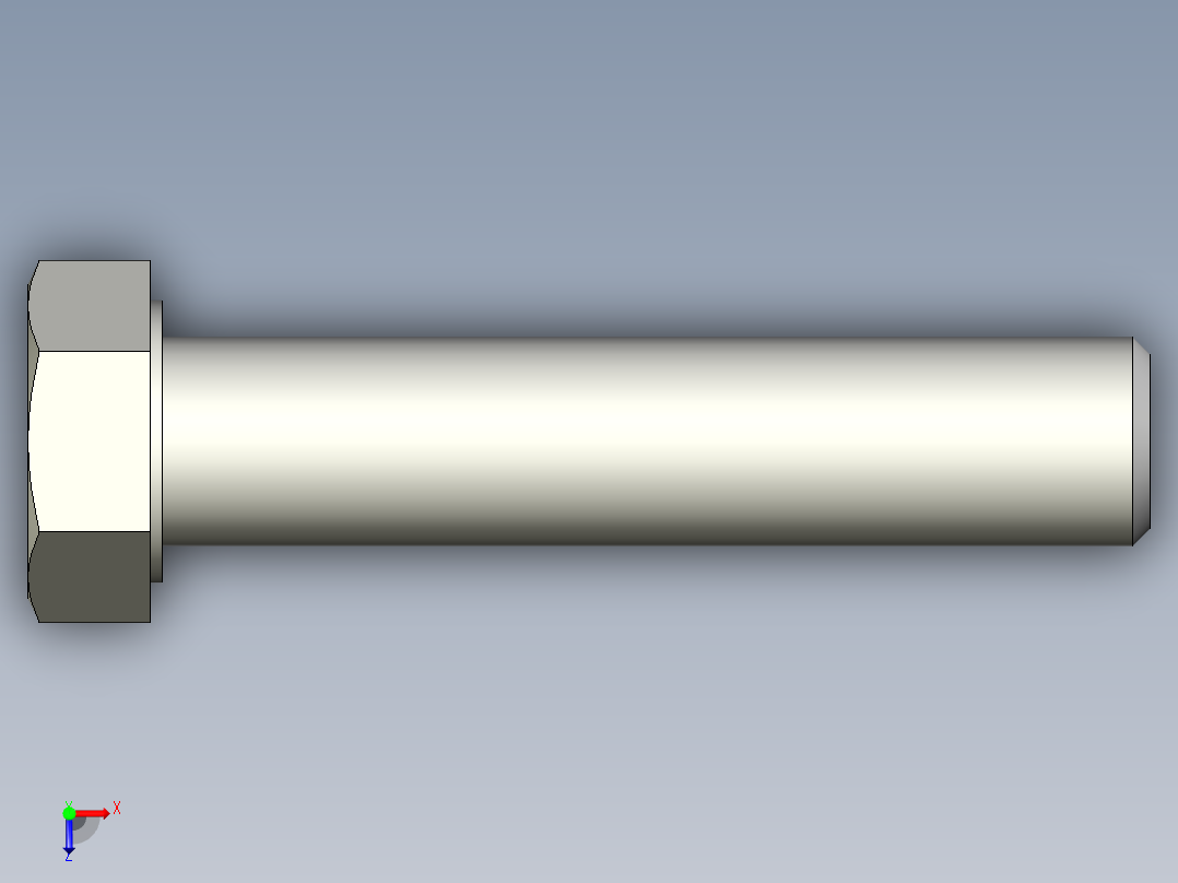 螺钉-DIN_931-M18x2.5x85_27.stp俯视图