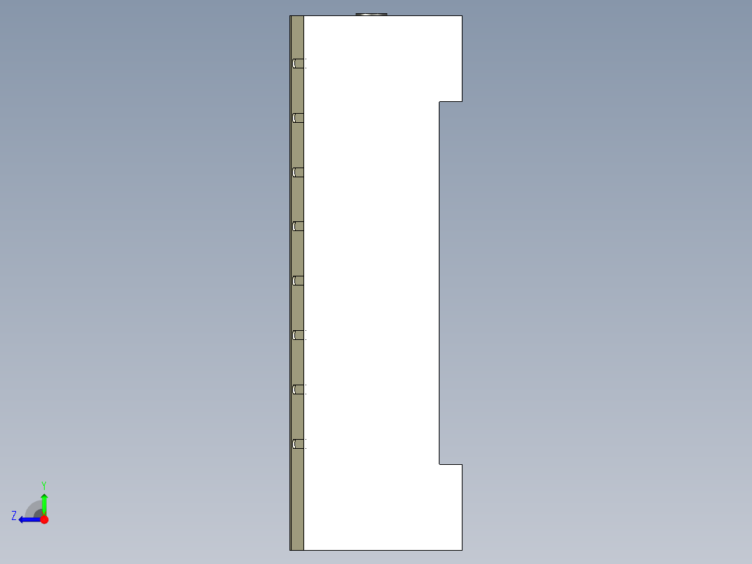 以太网交换机8个接口右视图