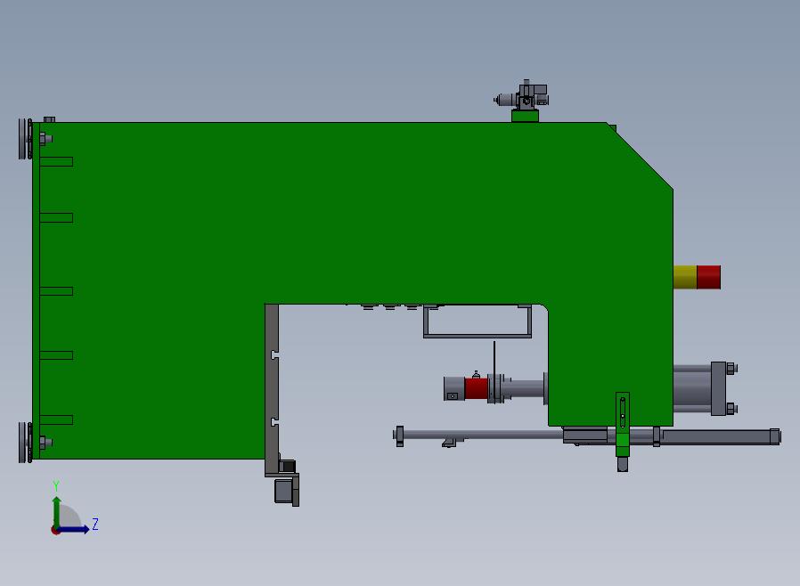 A01-5T液压压机左视图
