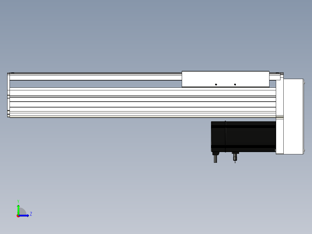 Toyo东佑达直线模组-ETH22-400-BM-750W+煞車左视图