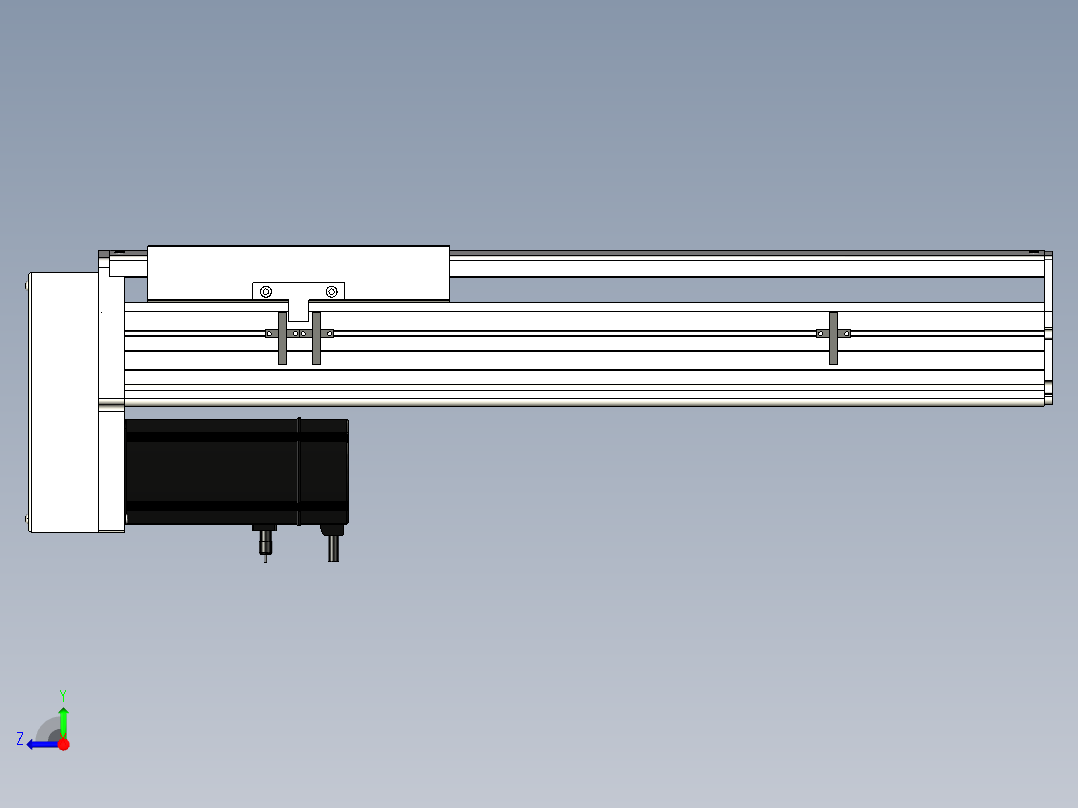 Toyo东佑达直线模组-ETH22-400-BM-750W+煞車右视图