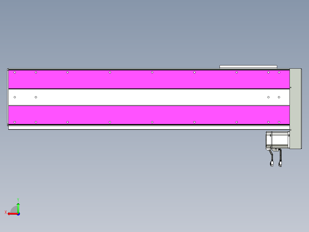 VF丝杆传动-一般环境VF27-Lxx-C-S950-BL-ZP75-C3后视图