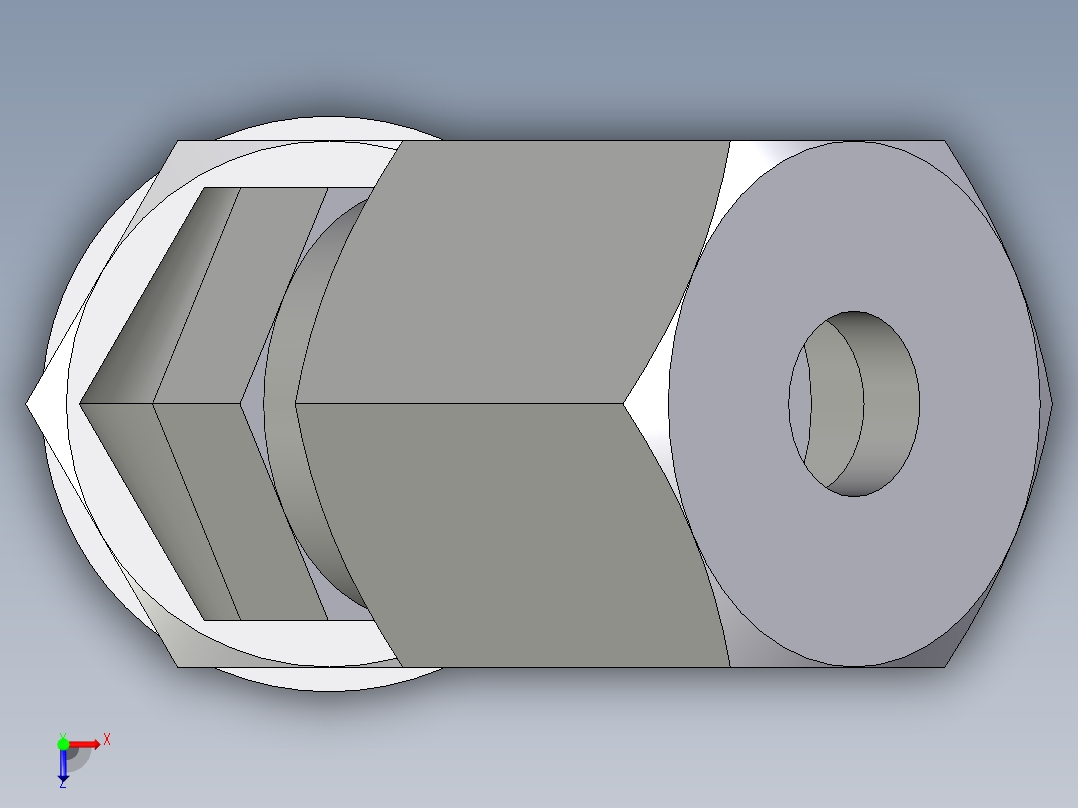 卡套式工业通用硬管接头EO_Adjustable_locknut_45_deg_elbow_VEE06ZSMCF俯视图