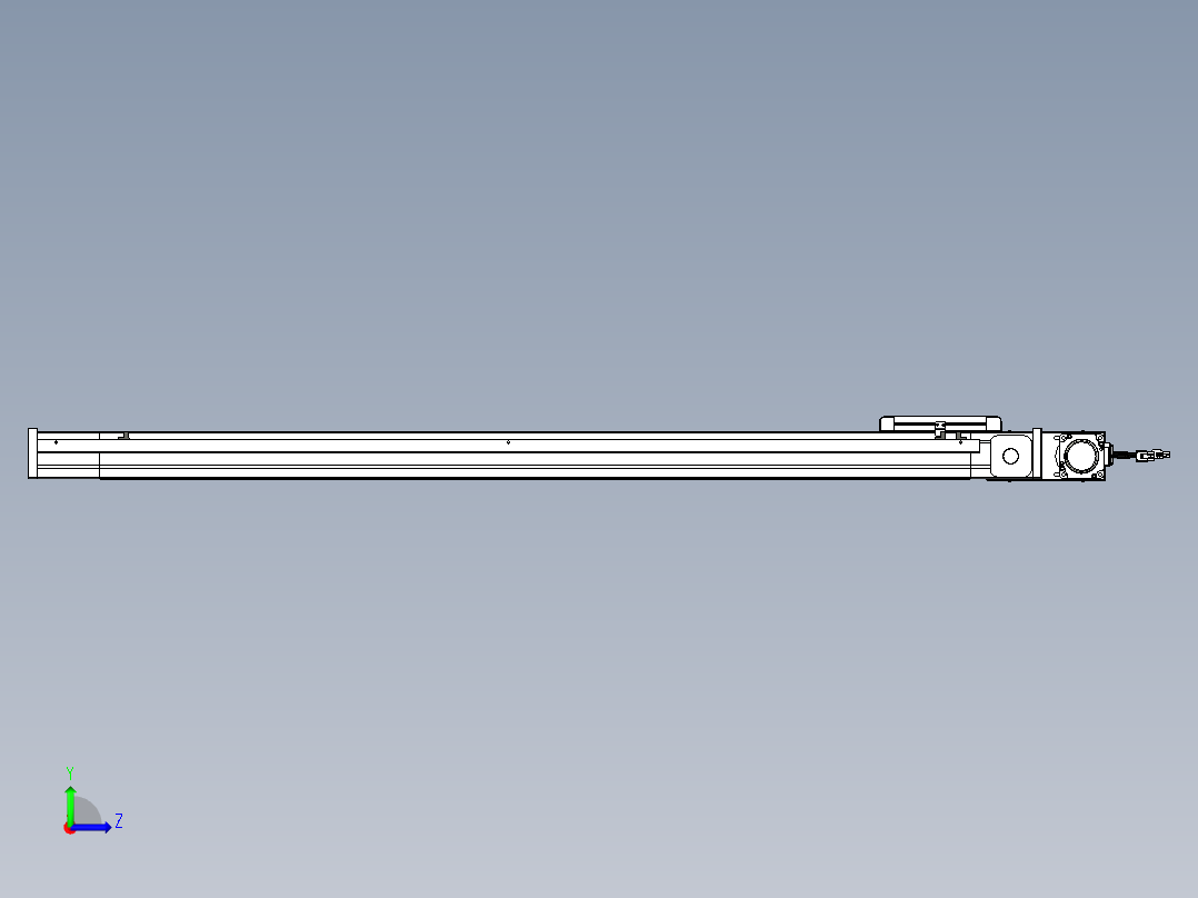 威洛博LB.GB同步带传动--欧规系列LB6A-L65-S1100-BL左视图