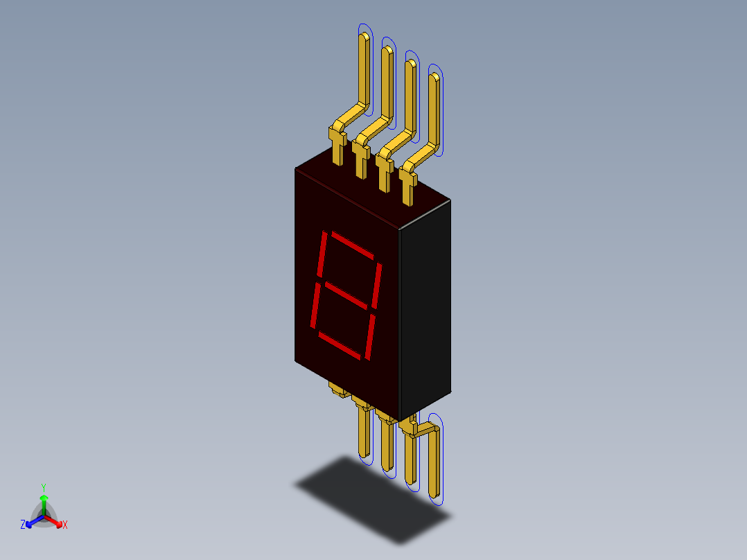 光电元件封装-ALS320正等轴测图