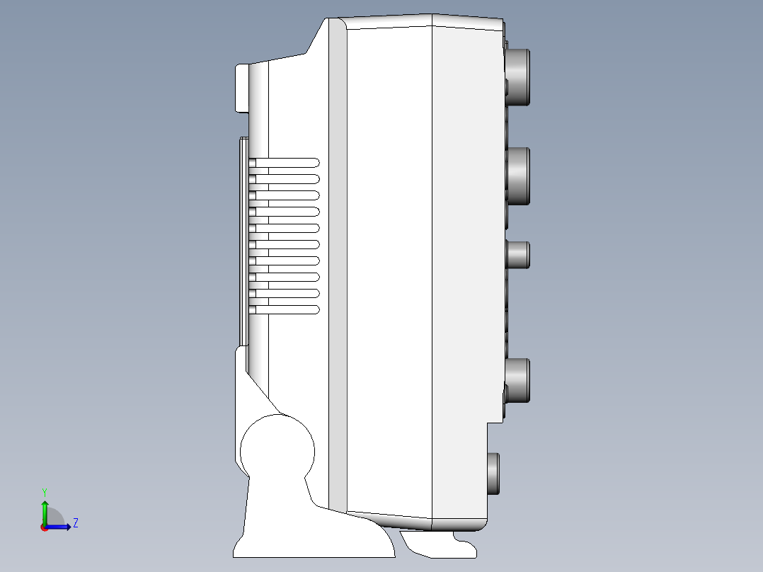 数字存储示波器左视图