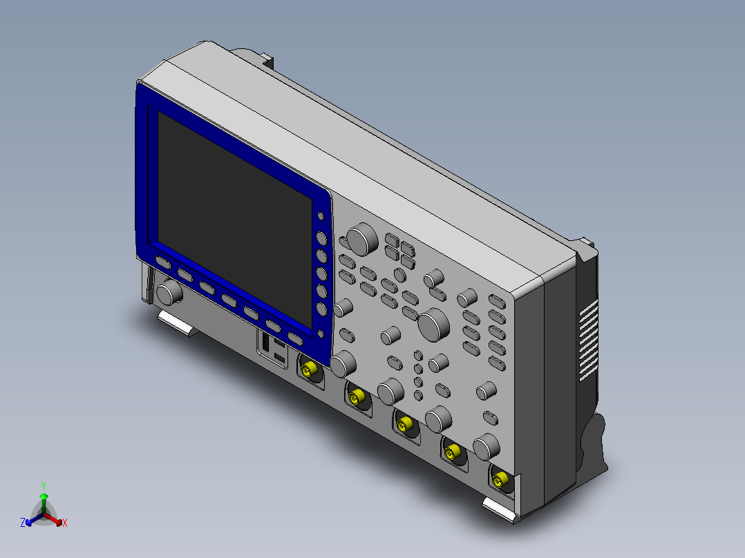 数字存储示波器正等轴测图