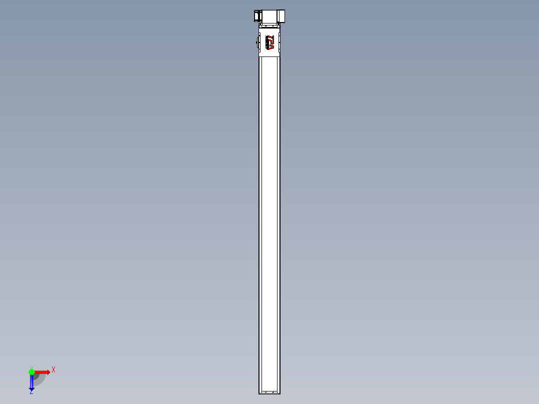 同步带全封闭直线模组TPA-HCB-110D-90-L1700-LP-C-P40-N3俯视图
