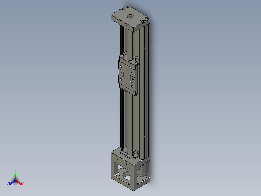 直线模组LHK60C-300A1-F0设计图纸主视图