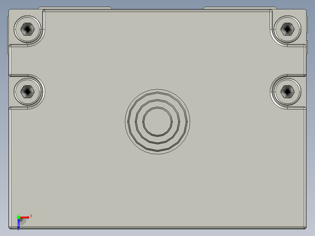 直线模组LHK60C-300A1-F0设计图纸俯视图