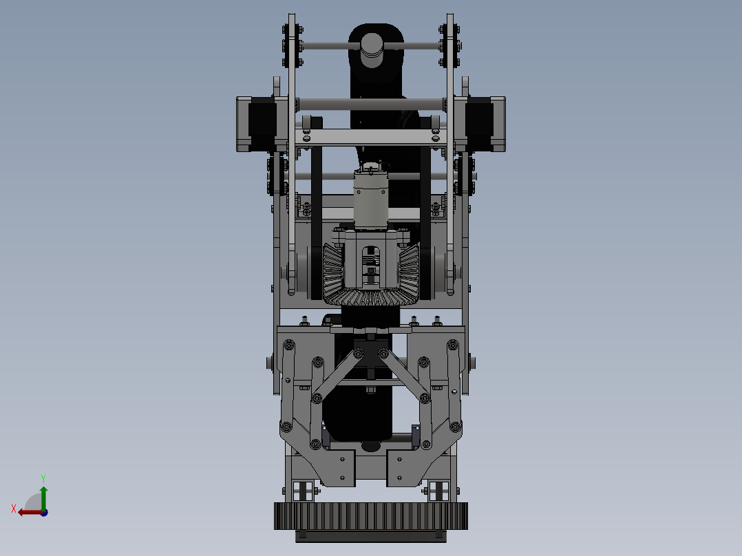 多功能工业机械手后视图
