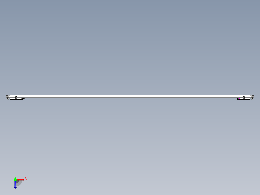 威洛博VL系列直线电机模组-2VL14S3-S3500俯视图