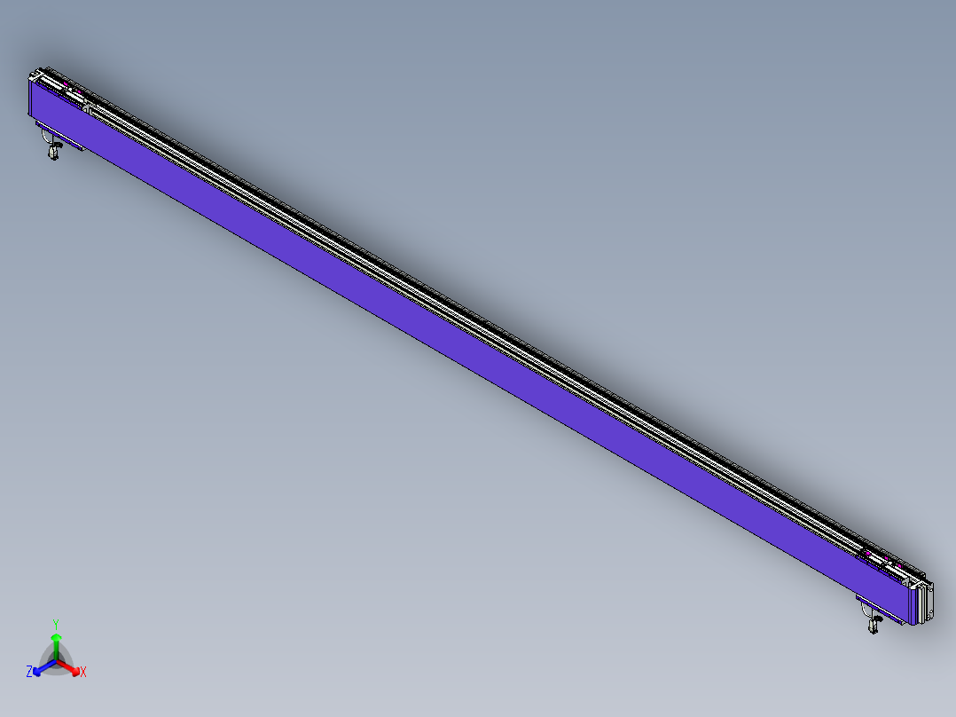 威洛博VL系列直线电机模组-2VL14S3-S3500正等轴测图
