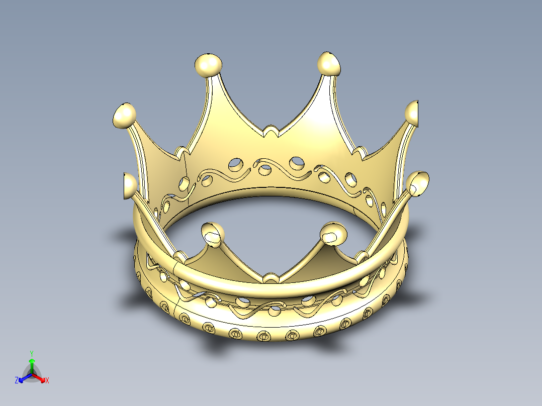 儿童王冠主视图