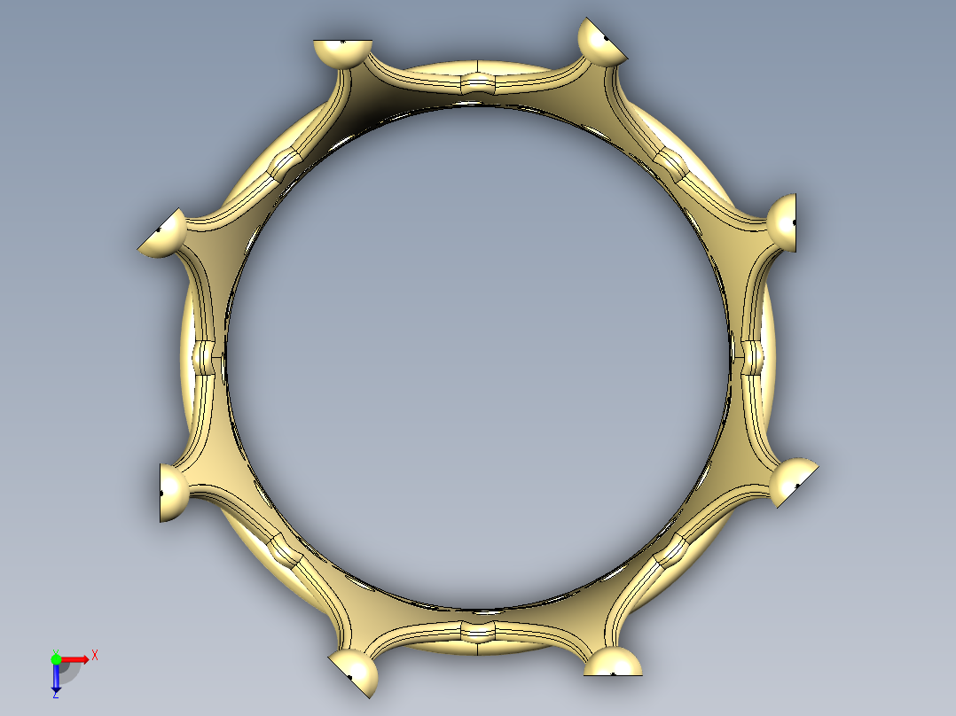 儿童王冠俯视图