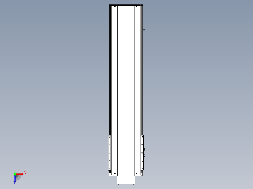 Toyo东佑达直线模组-ETH22-800-BM-400W+煞車俯视图