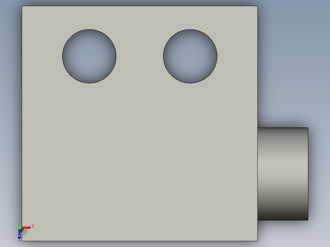 基恩士PS-05_holder_kc图纸模型俯视图
