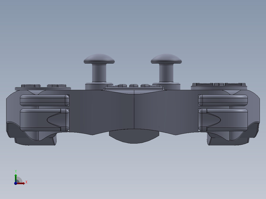 游戏手柄前视图