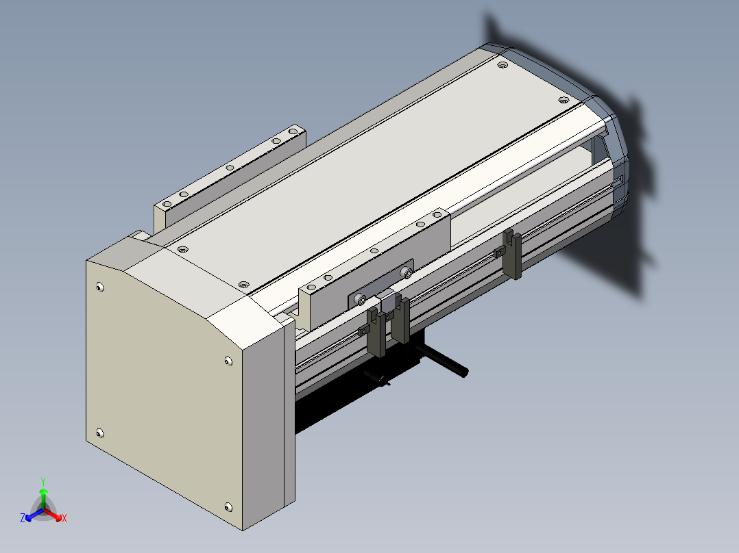 Toyo东佑达直线模组-ETH17-150-BM-M75B正等轴测图