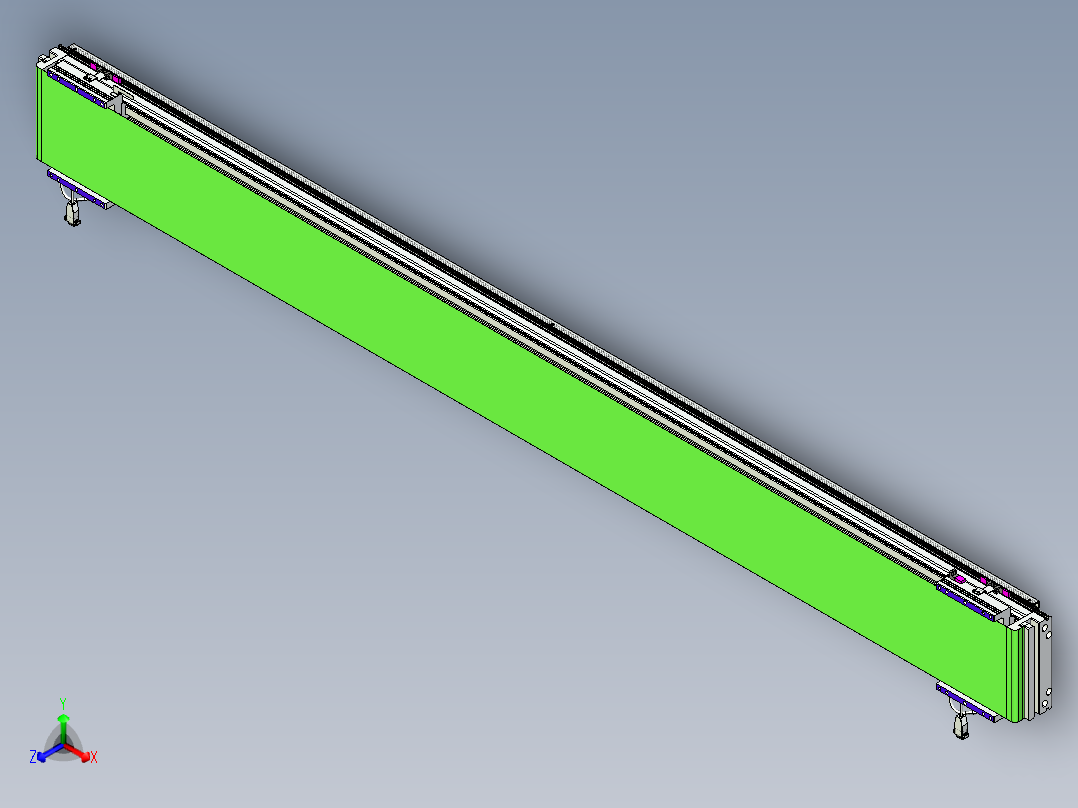 威洛博VL系列直线电机模组-2VL22H2-S2250正等轴测图