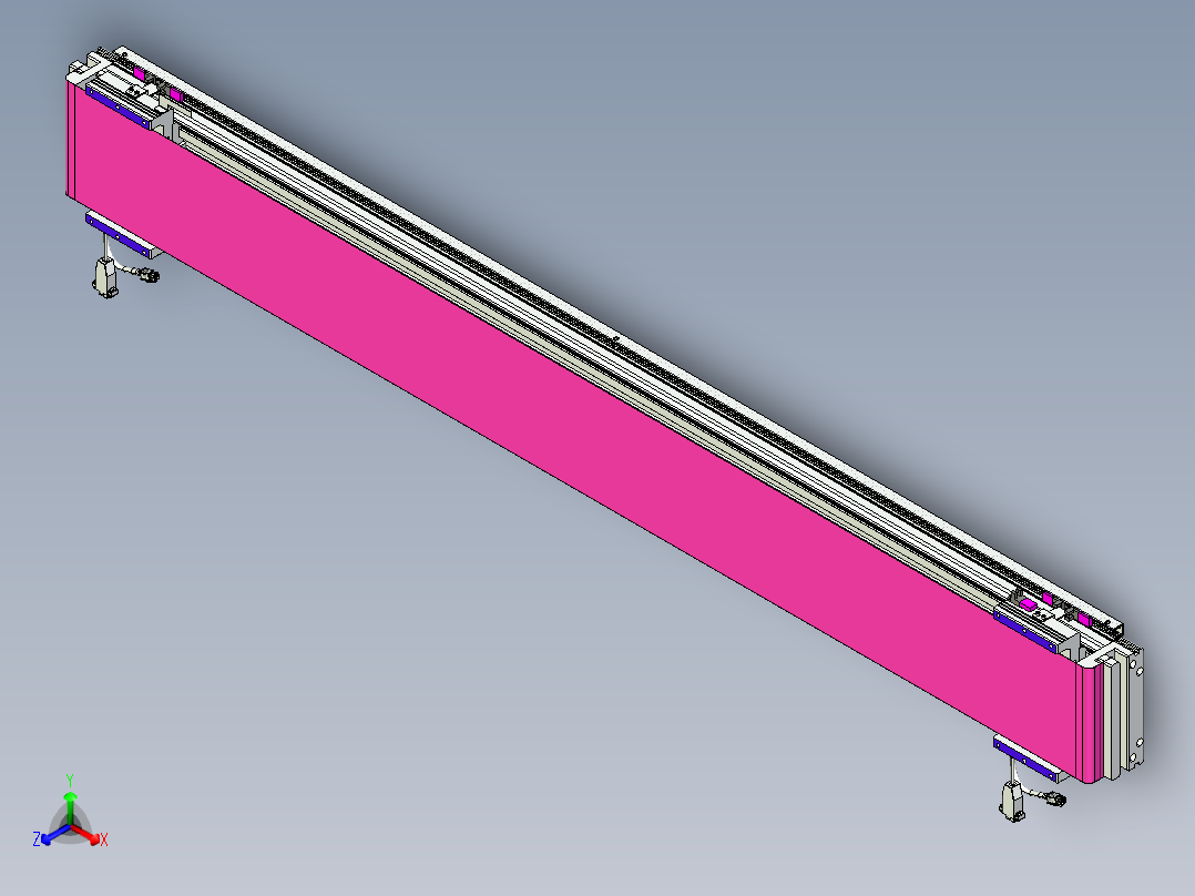 威洛博VL系列直线电机模组-2VL17E1-S1400主视图