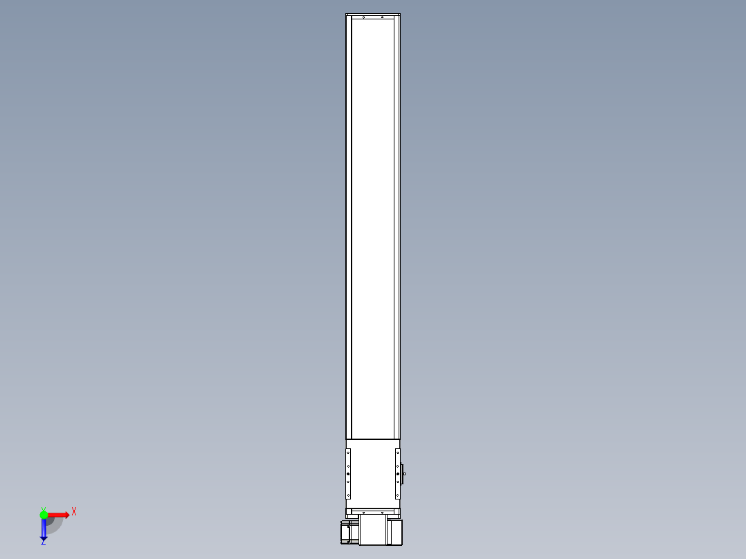 同步带全封闭直线模组TPA-HCB-14D-120-L1050-RP-C-P40-N3俯视图