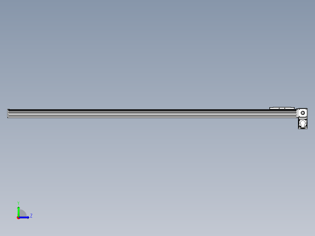 同步带全封闭直线模组TPA-HCB-14D-120-L1850-RP-C-P40-N3左视图