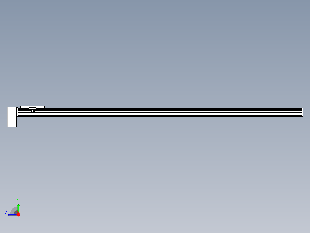 同步带全封闭直线模组TPA-HCB-14D-120-L1850-RP-C-P40-N3右视图