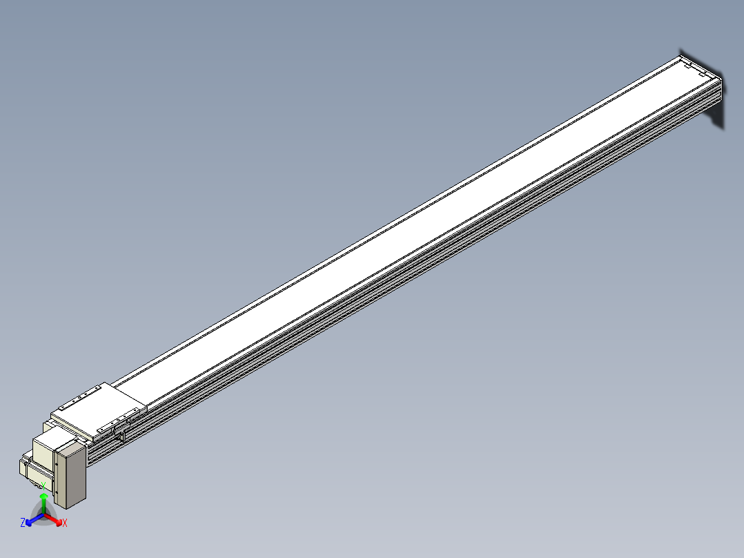 同步带全封闭直线模组TPA-HCB-14D-120-L1850-RP-C-P40-N3正等轴测图