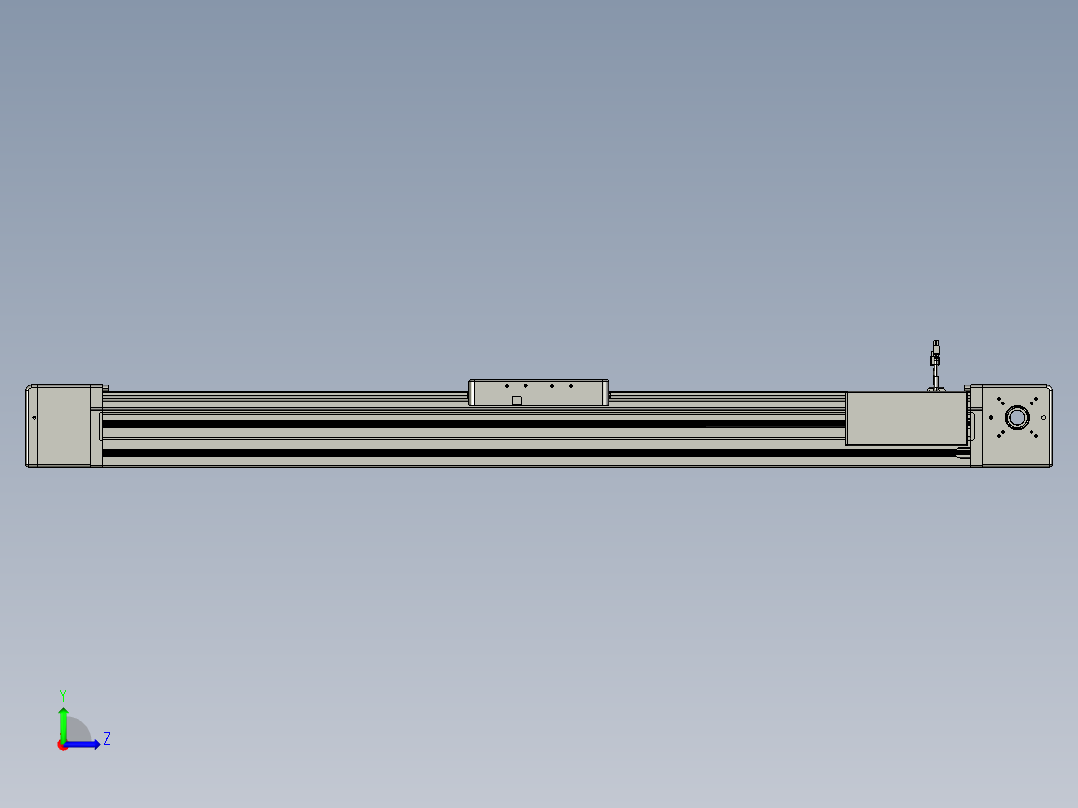 威洛博直线电机模组EB20-L224-S1200-BR-ZP75-MS3-5K左视图