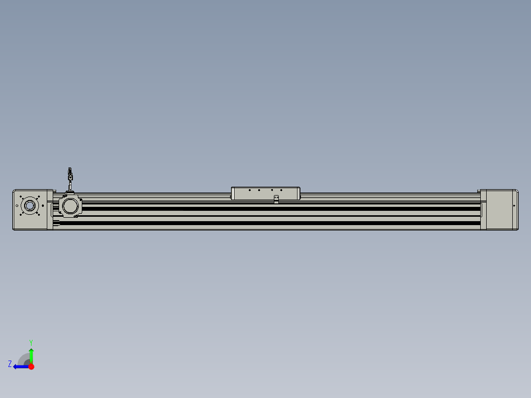 威洛博直线电机模组EB20-L224-S1200-BR-ZP75-MS3-5K右视图
