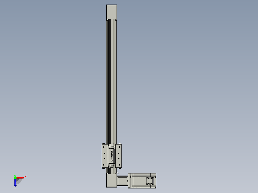 威洛博直线电机模组EB4-L80-S450-L-57-MS3俯视图