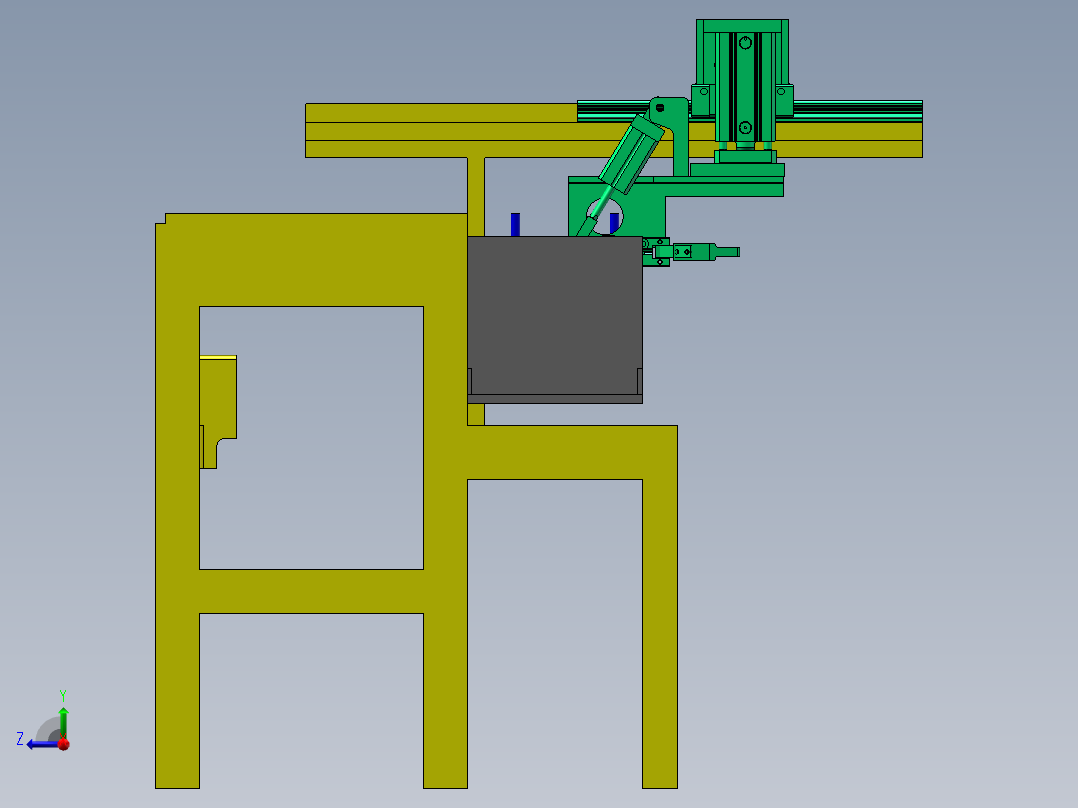 叶片装配生产线右视图