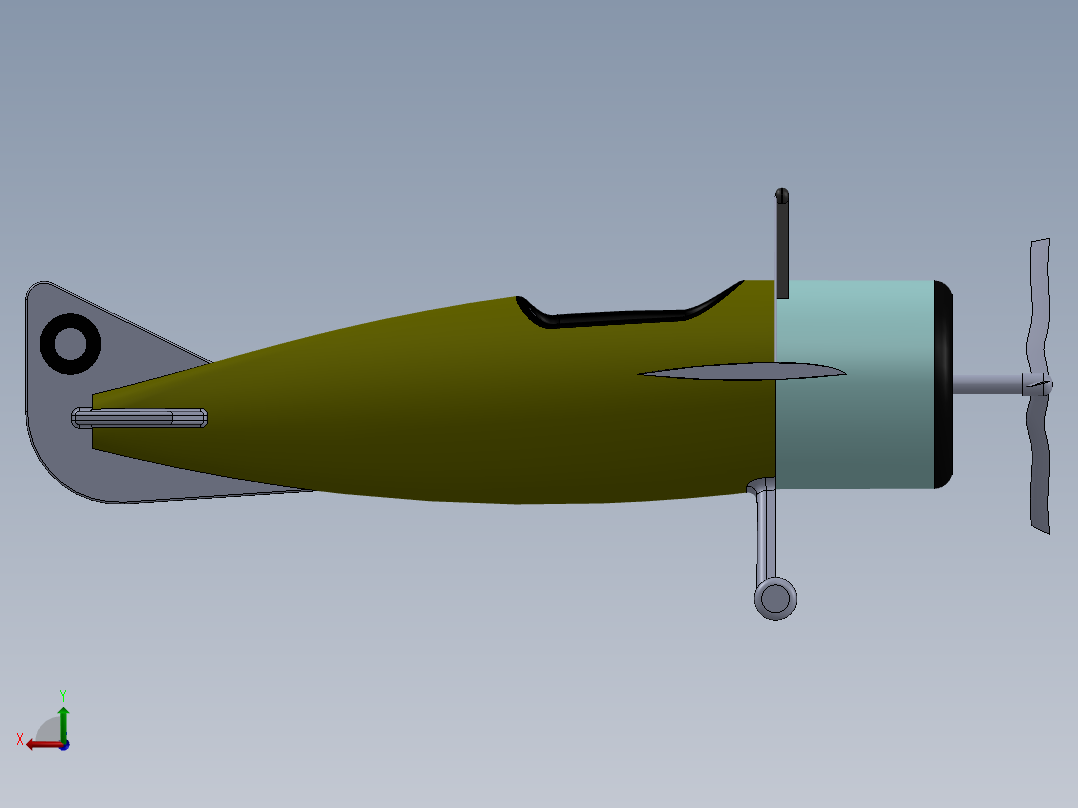 玩具飞机-6 SW STP后视图
