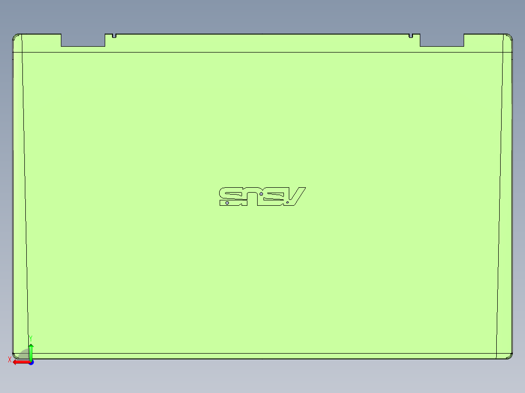 轻薄铁皮外壳CNC铣避位+阳极挂点程序UG模型后视图