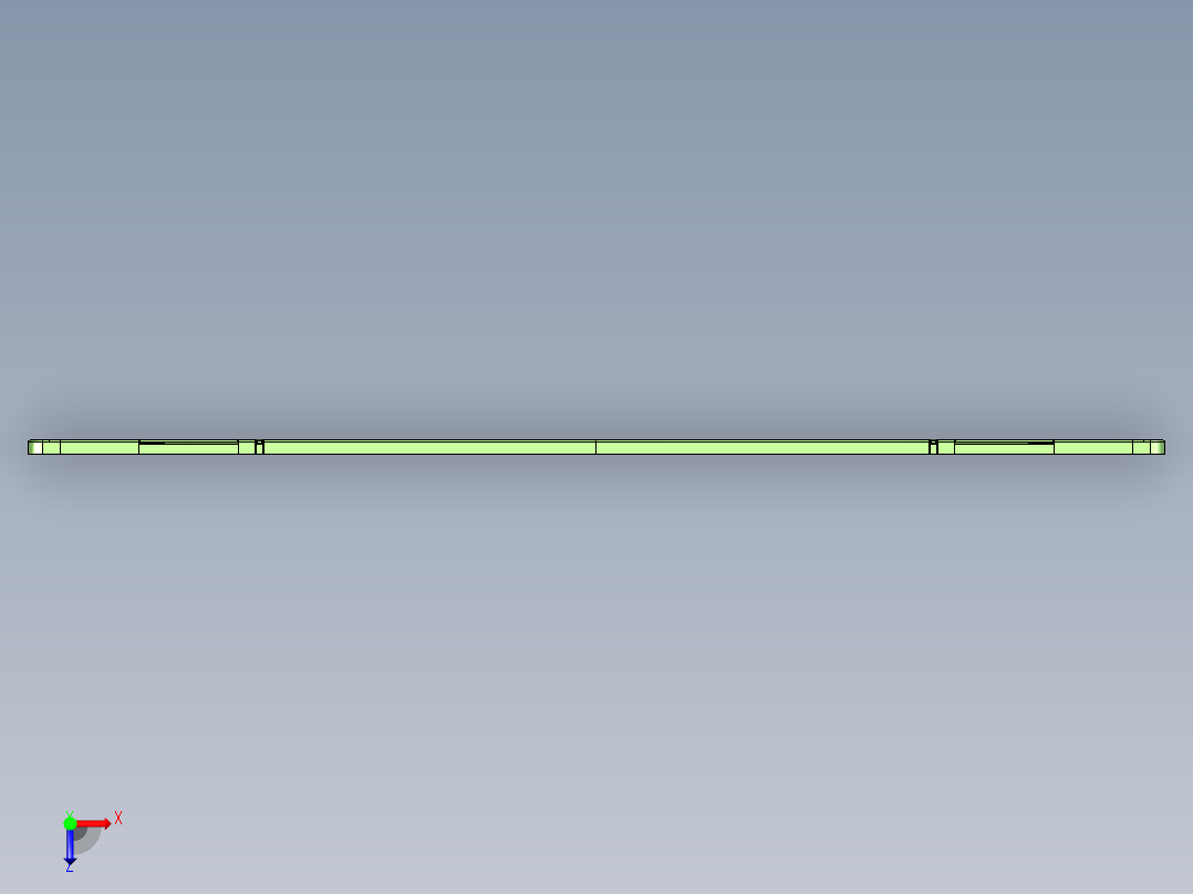 轻薄铁皮外壳CNC铣避位+阳极挂点程序UG模型俯视图