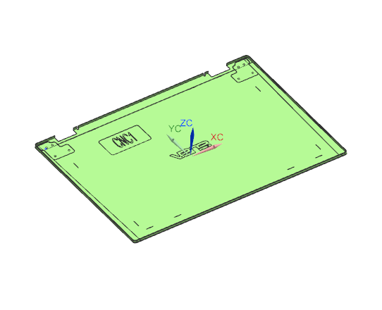 轻薄铁皮外壳CNC铣避位+阳极挂点程序UG模型