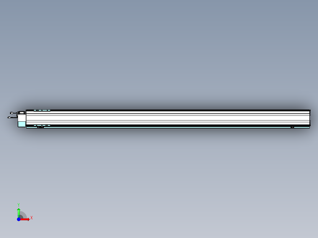 威洛博VBF同步带传动一般环境VBF14-L45-S2100-BLD-ZP40-C3前视图