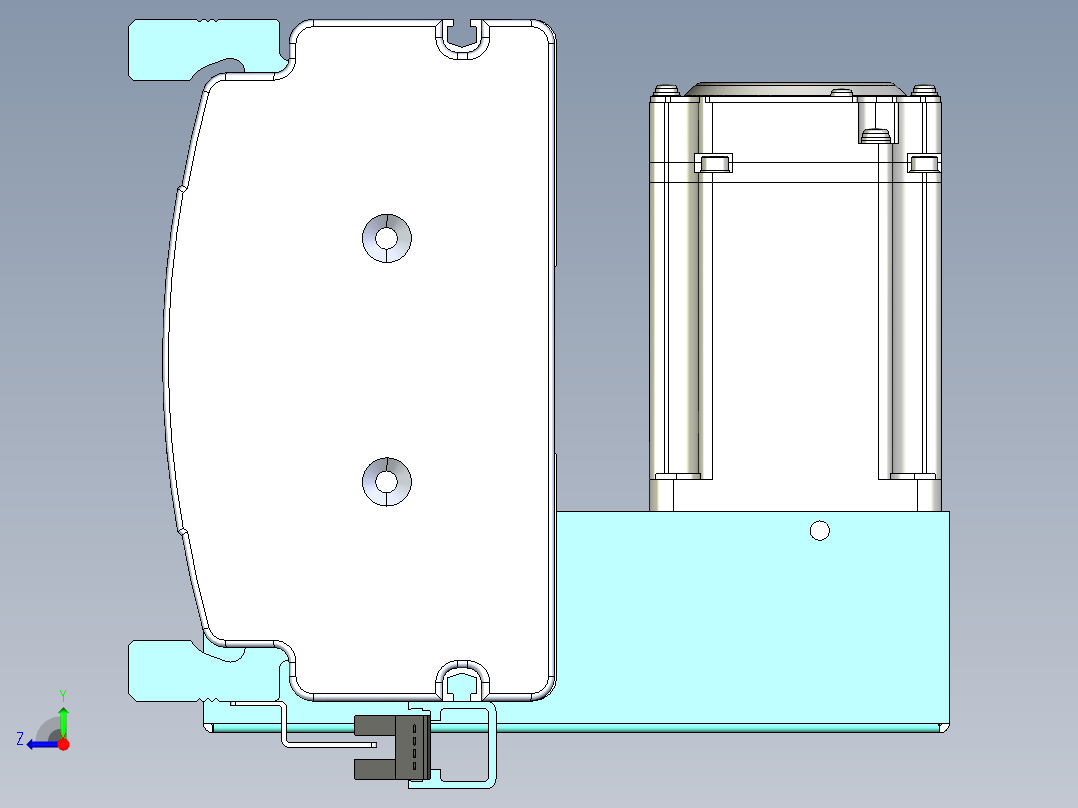 威洛博VBF同步带传动一般环境VBF14-L45-S2100-BLD-ZP40-C3右视图