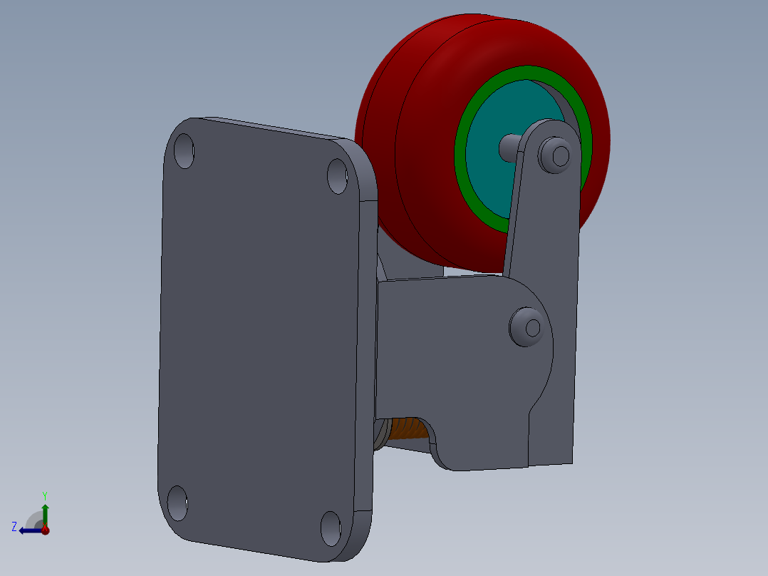 减震万向轮452389===10右视图